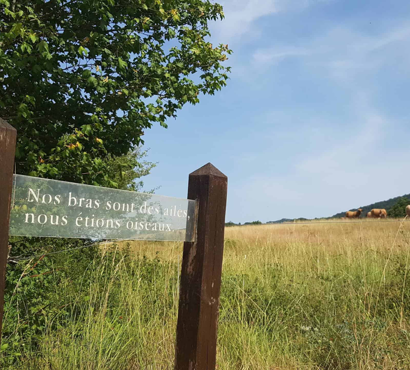 Le sentier en poésie, Joseph Delteil, à Villar en Val© OT Grand Carcassonne