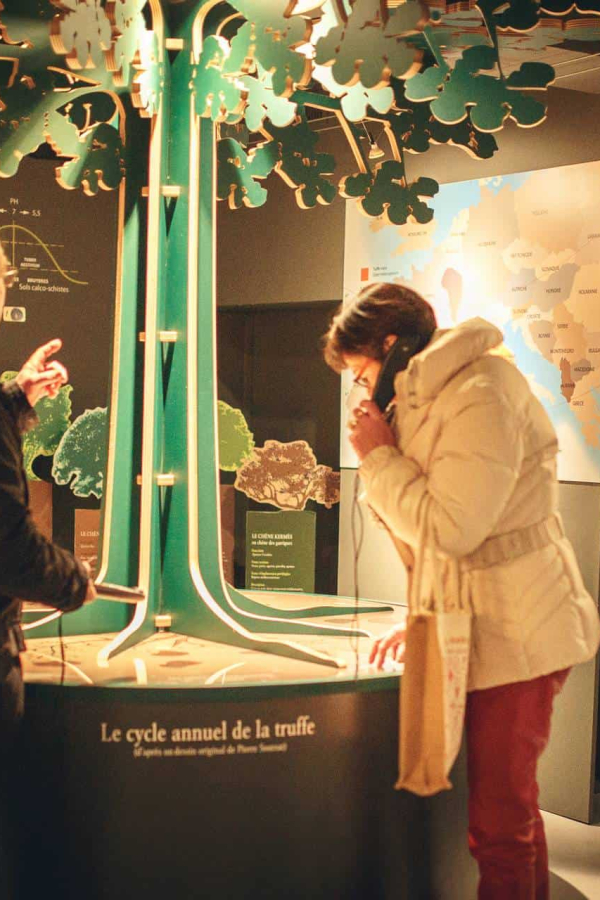 Explication de la culture de la truffe à la Maison de la truffe ©Vincent Photographie-ADT de l'Aude